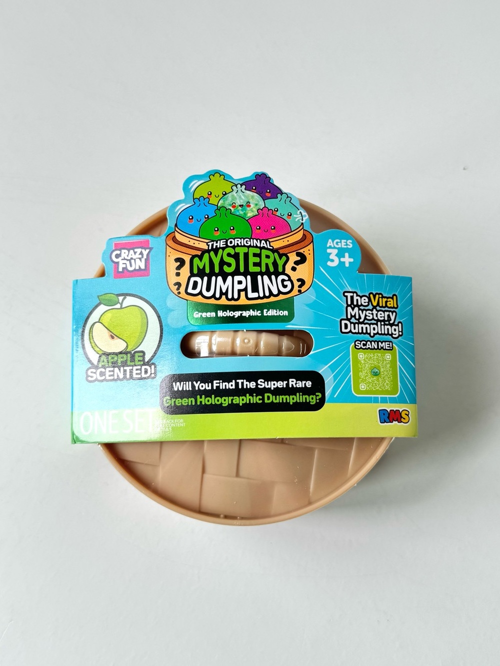 NEW VIRAL GREEN HOLOGRAPHIC DUMPLING-RMS -GREEN APPLE SCENTED
